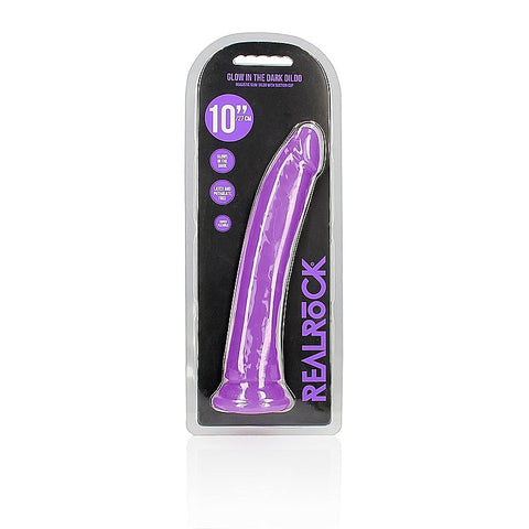 Shots Toys 10 Inch Slim Glow in the Dark Neon Dongs - Realistic Dildos