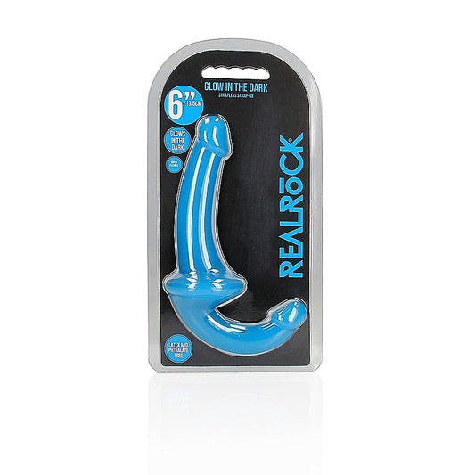 Shots 6 Inch Strapless Strap On Glow in the Dark Neon Dildo - Realistic Dildos