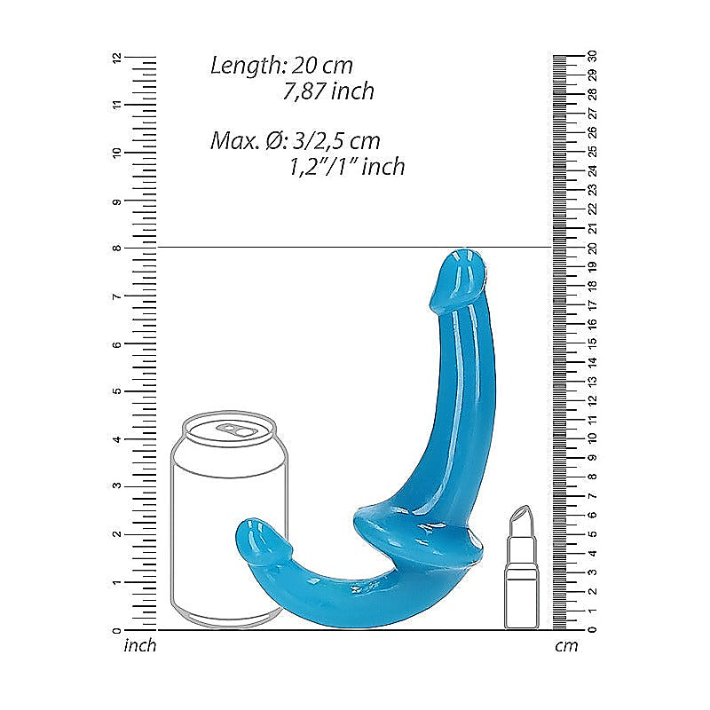 6 Inch Strapless Strap On Glow in the Dark Neon Dildo - Realistic Dildos