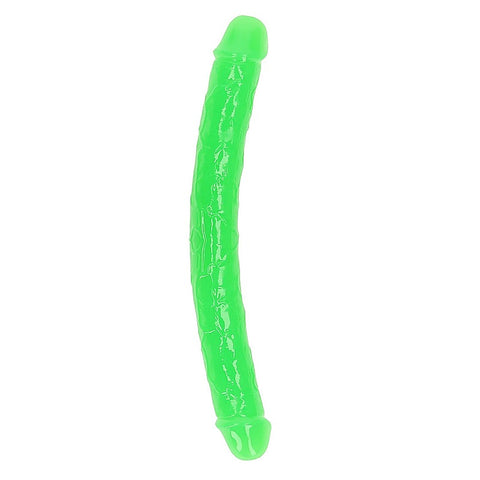 Shots Toys 12 Inch Glow in the Dark Neon Double Dong - Double Ender