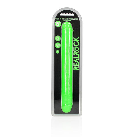 Shots Toys 15 Inch Glow in the Dark Neon Double Dong - Double Ender