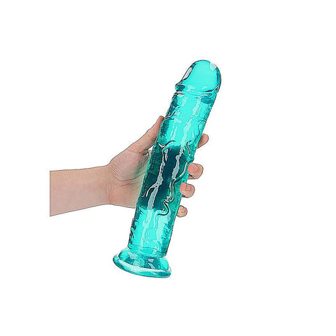 11 Inch Crystal Clear Straight No Balls Dildo by Shots Toys - Realistic Dildos