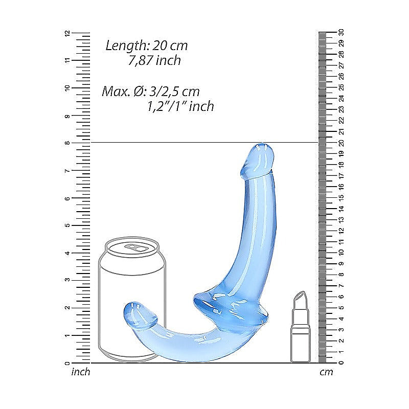 Crystal Clear 6 Inches Strapless Strap On Dildo - Realistic Dildos