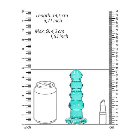 Crystal Clear 5.5 Inches Curvy Dildo by Shots Toys - Non-Realistic Dildos