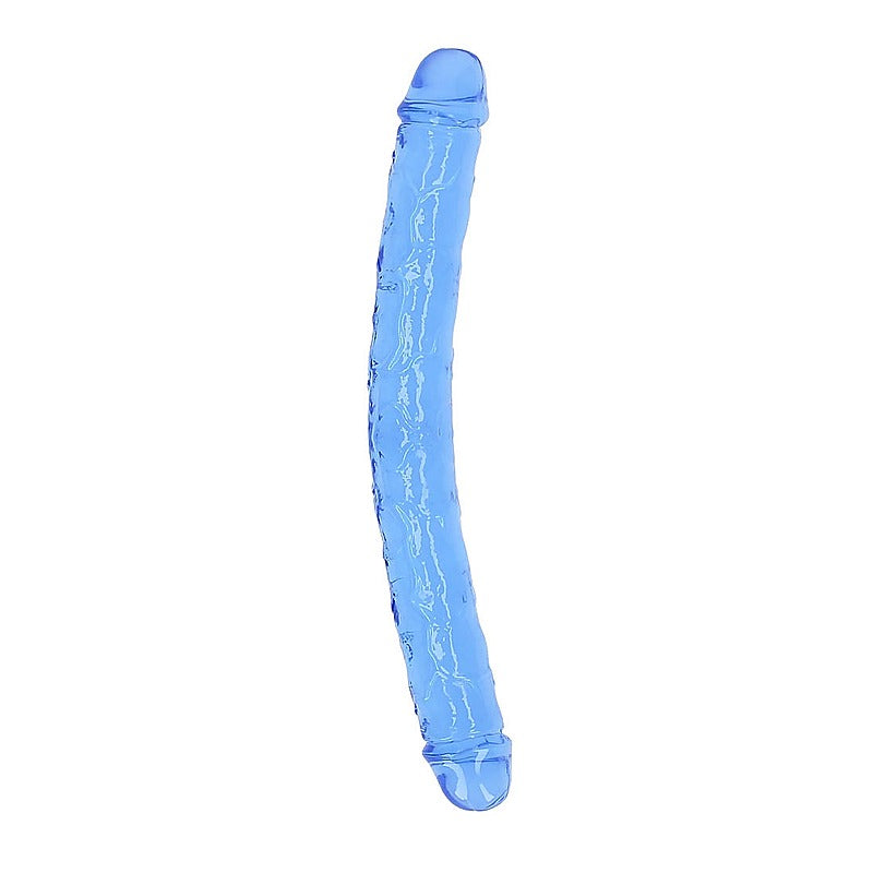 Shots Toys Crystal Clear 13 Inches Realistic Double Dong - Double Ender