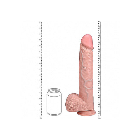 RealRock Extra Large Straight Dildo with Balls by Shots Toys - Realistic Dildos