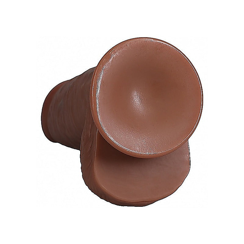 RealRock Extra Thick Straight Dong with Balls by Shots Toys - Realistic Dildos