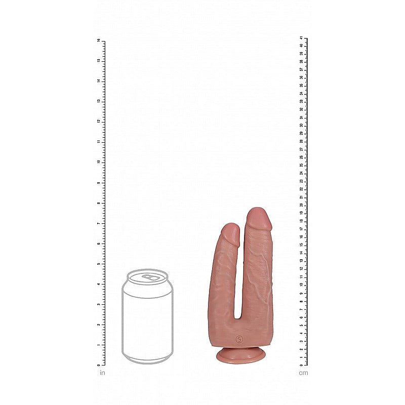 RealRock Ultra Realistic Skin Double Trouble Dildo 7/8 Inch - Realistic Dildos