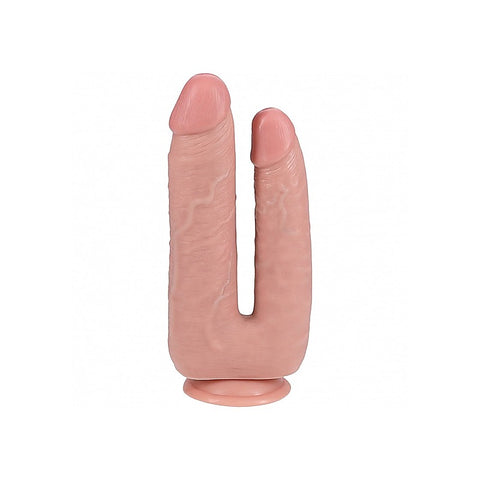 RealRock Ultra Realistic Skin Double Trouble Dildo 7/8 Inch - Realistic Dildos