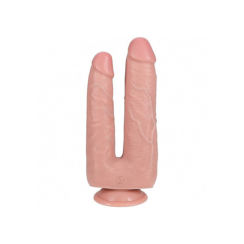RealRock Ultra Realistic Skin Double Trouble Dildo 7/8 Inch - Realistic Dildos