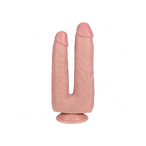 RealRock Ultra Realistic Skin Double Trouble Dildo 7/8 Inch - Realistic Dildos