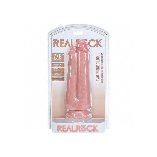 RealRock Ultra Realistic Skin Two in One Dildo 7/8 Inch - Realistic Dildos