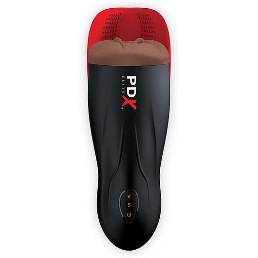 PDX Fuck O Matic 2 With Pulsation Male Masturbator Brown - Masturbators and Strokers