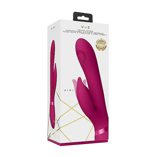 Shots AIMI Rechargeable Triple Motor Swinging Rabbit Vibe - Rabbit Vibrators