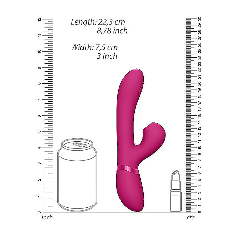Hide Pulse & Airwave Technology Rabbit Vibrator - Rabbit Vibrators