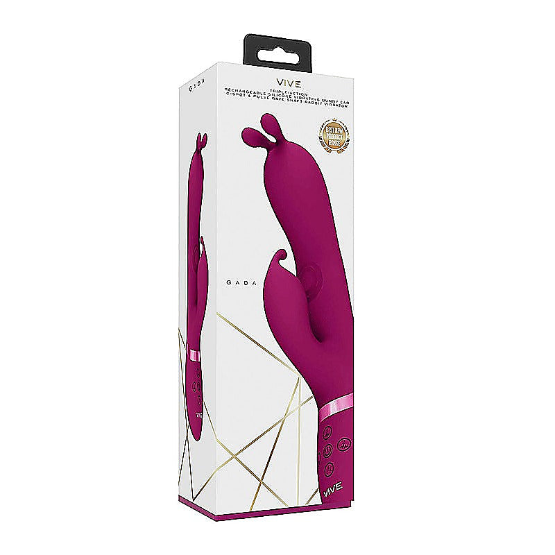 Gada Triple Action Vibrating Rabbit by Shots Toys - Rabbit Vibrators