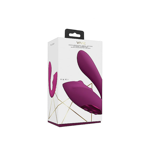 Shots Vive Yuki Dual G-Spot Silicone Vibrator with Beads - G-Spot Vibrators