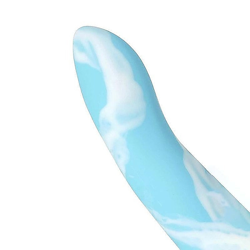 Adam & Eve WONDER Non Realistic Silidone Dildo Blue/White - Non-Realistic Dildos