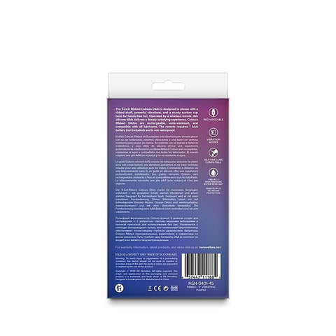 NS Novelties Colours Ribbed 5 Inch Vibrating Silicone Dildo - Vibrating Dildos