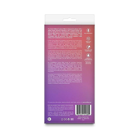 NS Novelties Colours Ribbed 6 Inch Vibrating Silicone Dildo - Vibrating Dildos