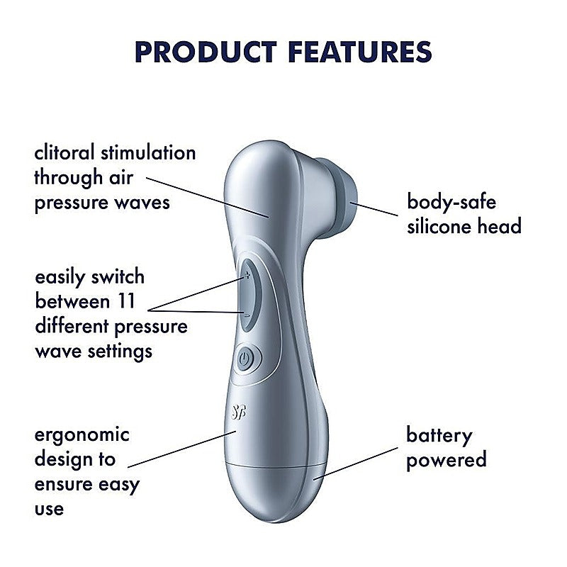 Satisfyer Pro 2 Battery Series Touch-Free Clit Stimulator - Clit Ticklers and Pulsators