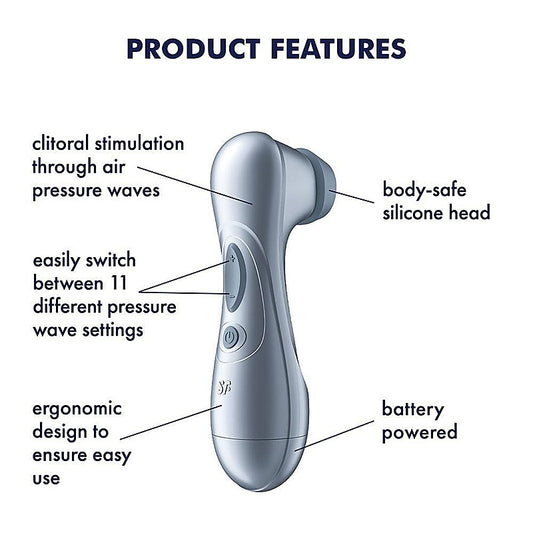 Satisfyer Pro 2 Battery Series Touch-Free Clit Stimulator - Clit Ticklers and Pulsators