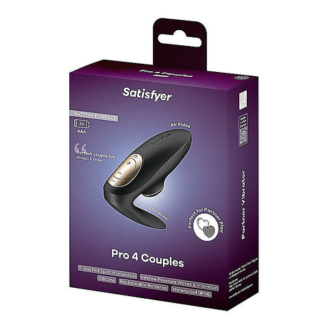 Pro 4 Battery Series U-Shaped Couples Vibrator By Satisfyer - Clit Ticklers and Pulsators