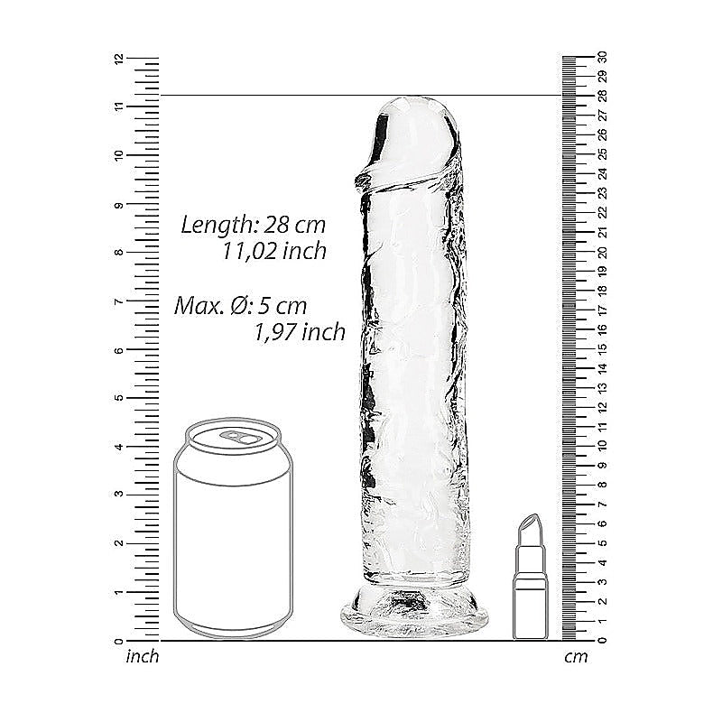 REALROCK 28 cm Realistic Straight Dildo by Shots Toys - Realistic Dildos