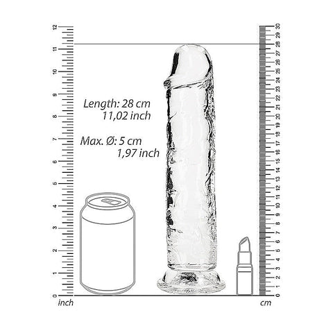 REALROCK 28 cm Realistic Straight Dildo by Shots Toys - Realistic Dildos