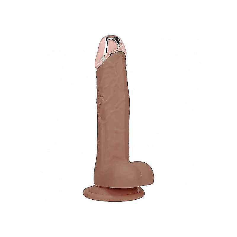 Shots REALROCK Metal Head 6 Inch Realistic Vibrating Dildo - Vibrating Dildos