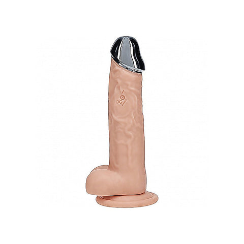 Shots REALROCK Metal Head 6 Inch Realistic Vibrating Dildo - Vibrating Dildos