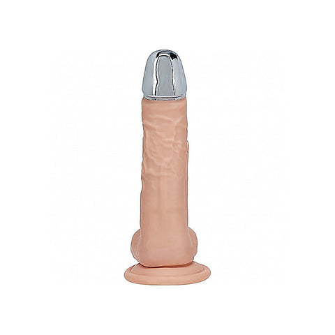 Shots REALROCK Metal Head 6 Inch Realistic Vibrating Dildo - Vibrating Dildos