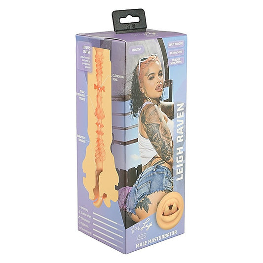 KIIROO Feel Leigh Raven Split Tongue Stars Male Stroker - Masturbators and Strokers