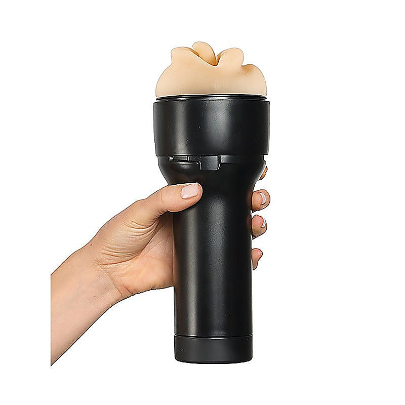KIIROO Feel Leigh Raven Split Tongue Stars Male Stroker - Masturbators and Strokers