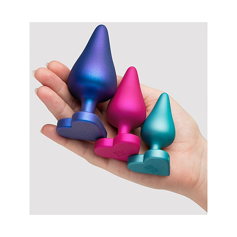 Love Honey Romp Luster Silicone Butt Plugs Set - Butt Plugs