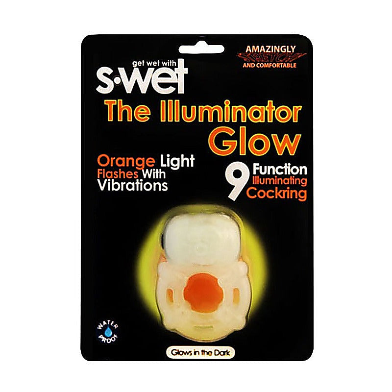 S-Wet Illuminator Vibrating Cock Ring by NU Sensuelle - Vibrating Cock Rings
