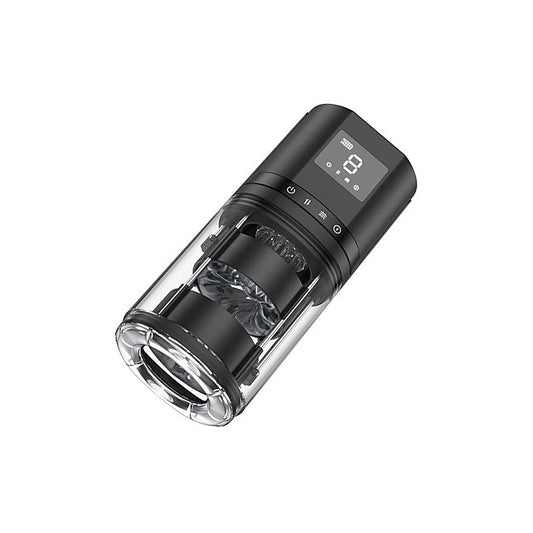 Doc Johnson Maximus LCD Auto Thrusting and Vibrating Stroker - Masturbators and Strokers