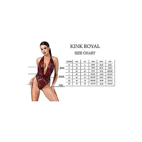 Kink Royal V Neck Womens Catsuit by Noir Handmade - Teddies and Bodysuits