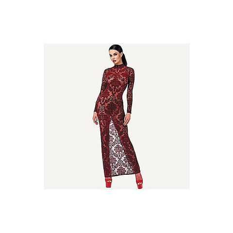 Kink Royal Sexy Womens Gown Red by Noir Handmade - Kimono's and Gowns