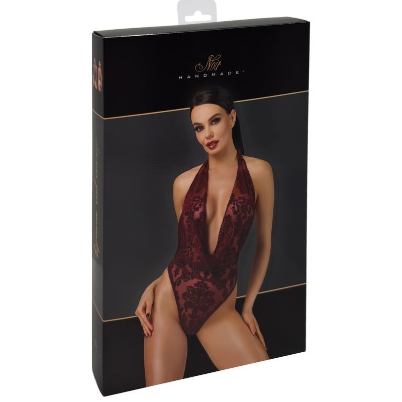 Kink Royal Draped Plunge Bodysuit by Noir Handmade - Teddies and Bodysuits