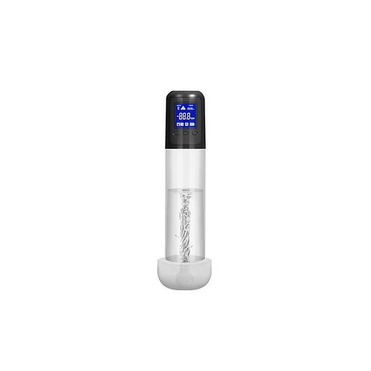 Shots Toys Smart Rechargeable LCD Penis Pump With Sleeve - Penis Pumps And Stretchers
