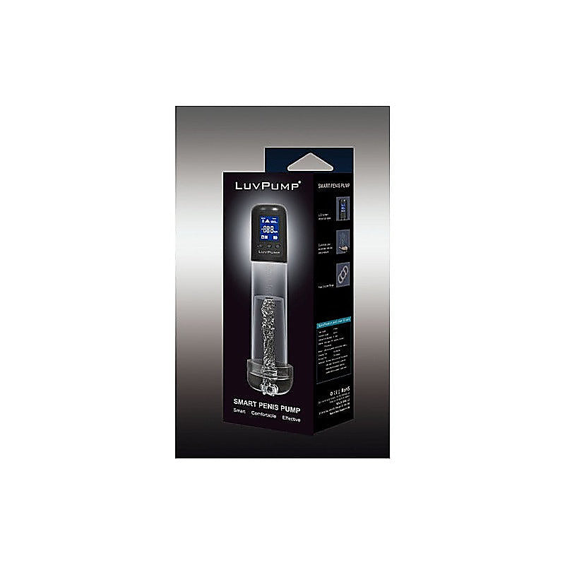 Smart Rechargeable LCD Penis Pump With Sleeve by Shots Toys - Penis Pumps And Stretchers