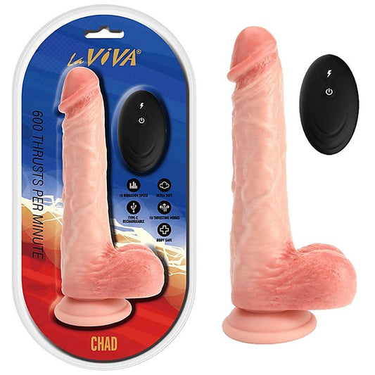 La Viva Chad Remote Control Rechargeable Realistic Cock - Vibrating Dildos