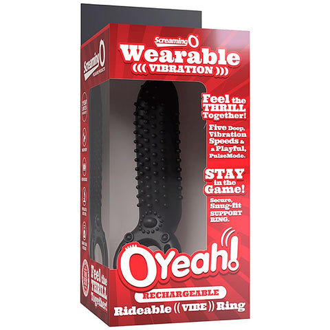 Screaming O OYeah Rechargeable Rideable Vibrating Cock Ring - Vibrating Cock Rings