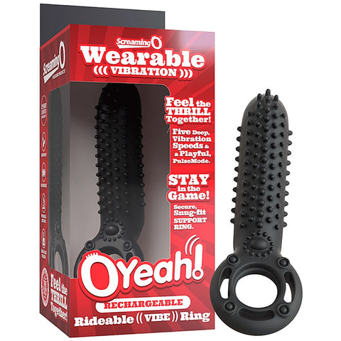 Screaming O OYeah Rechargeable Rideable Vibrating Cock Ring - Vibrating Cock Rings