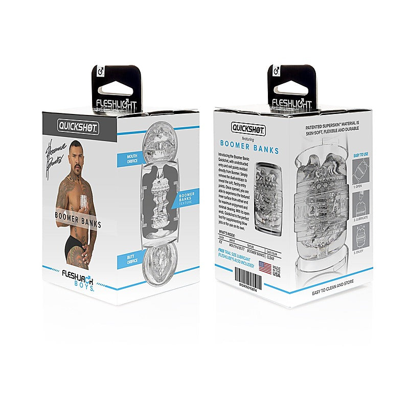 Fleshlight Quickshot Boomer Banks Realistic Stroker - Masturbators and Strokers