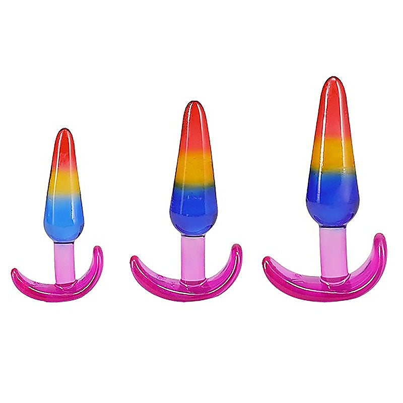 Crystal Jellies TPE Anal Trainer Set by Doc Johnson - Butt Plugs
