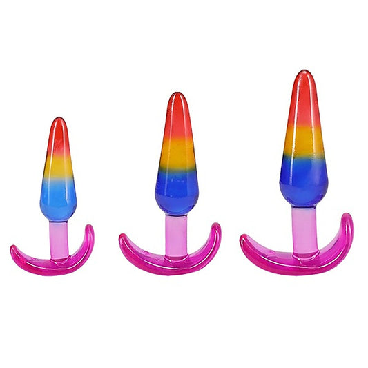 Doc Johnson Csyteal Jellies TPE Anal Trainer Set - Butt Plugs