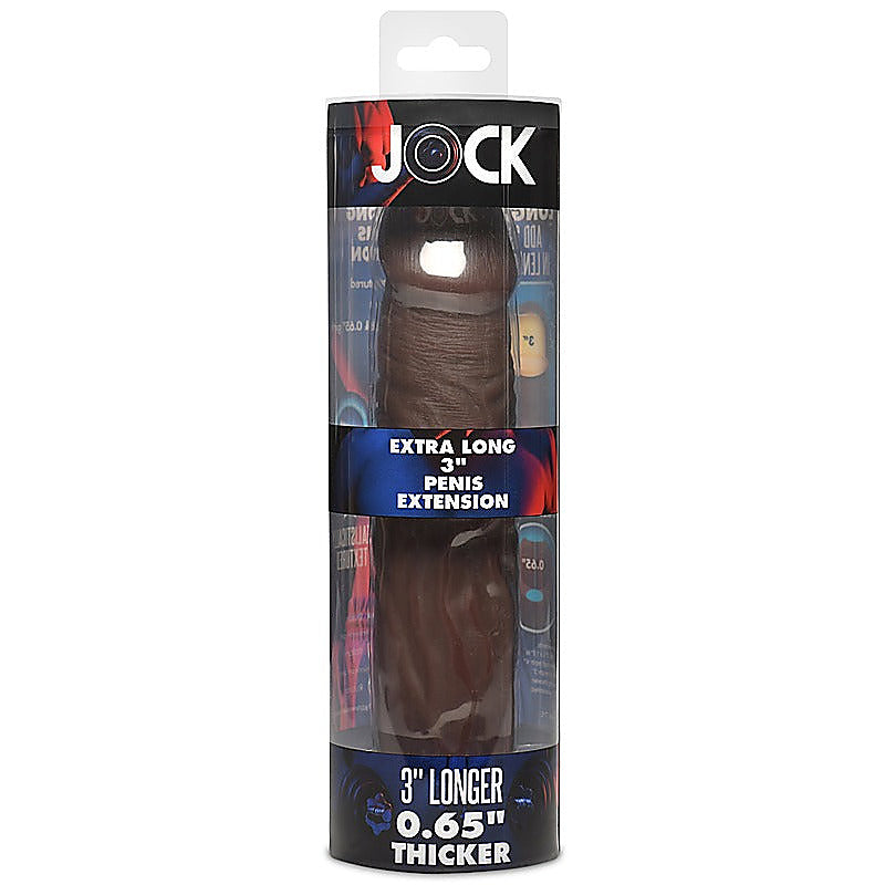 JOCK Extra Long 3 Inch Penis Extension Sleeve by Curve Toys - Penis Sleeves and Extenders