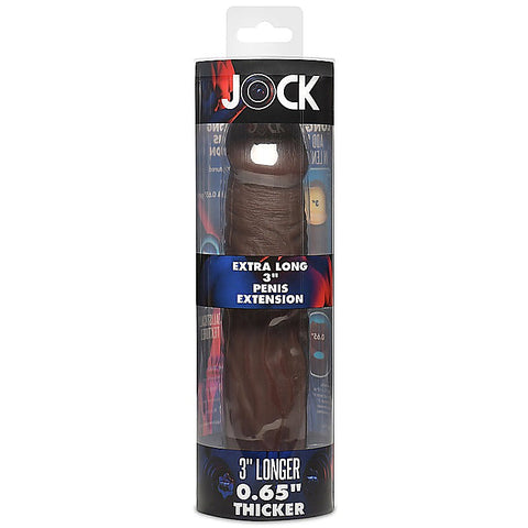 JOCK Extra Long 3 Inch Penis Extension Sleeve by Curve Toys - Penis Sleeves and Extenders